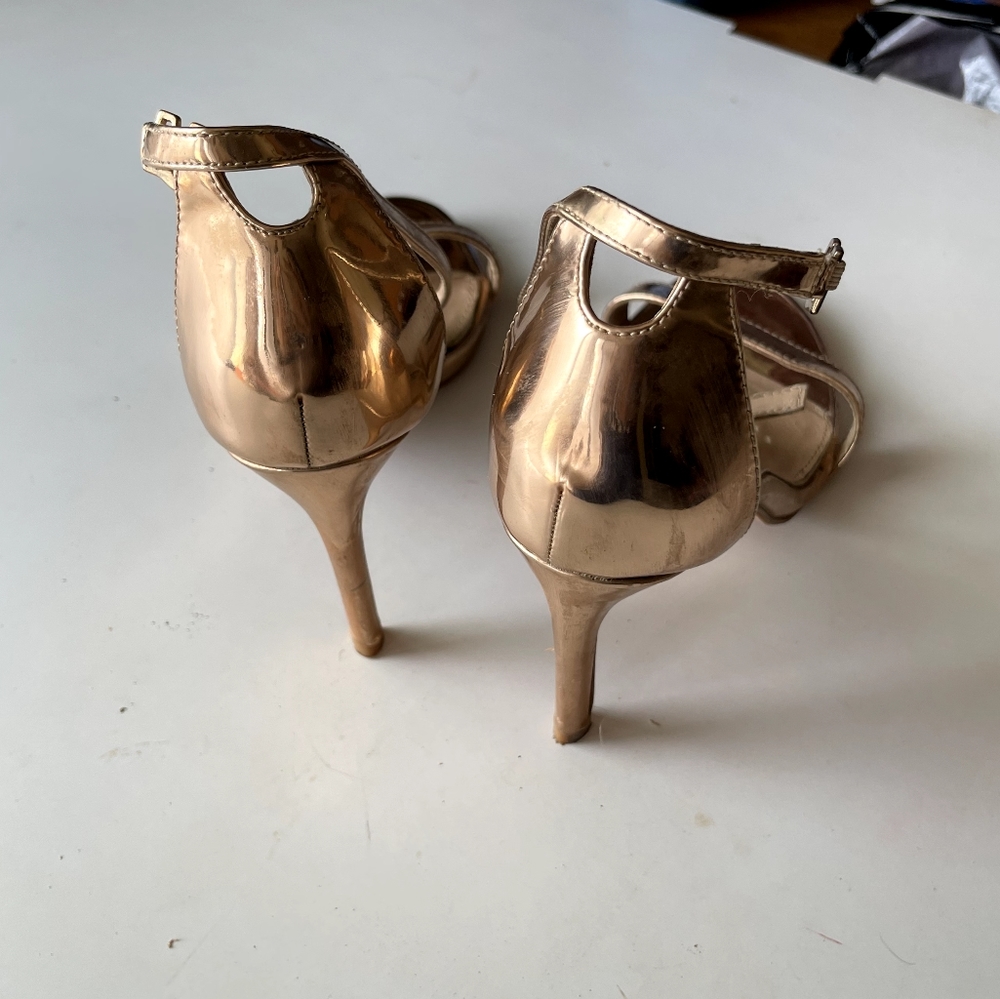 Tresmode Moda italiano rose gold stilettos - Picture 5 of 17